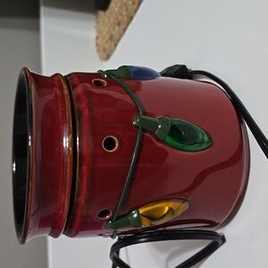 Scentsy Red Warmer with Festive Lights